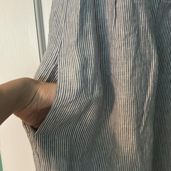 NWT Faherty Sleeveless Striped Dress 100% linen - Picture 6 of 7